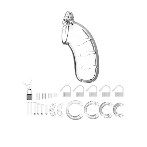 ManCage Model 11,5 cm - System blokujący z poliwęglanu, czarny