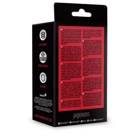 ManCage Model 18 silikonowa klatka zabezpieczająca ultra miękka