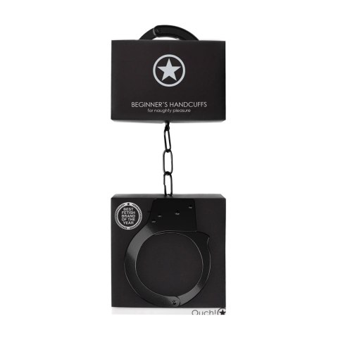 Ouch! Kajdanki metalowe dla początkujących z szybkim zwolnieniem