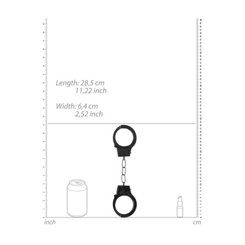 Ouch! Kajdanki metalowe dla początkujących z szybkim zwolnieniem