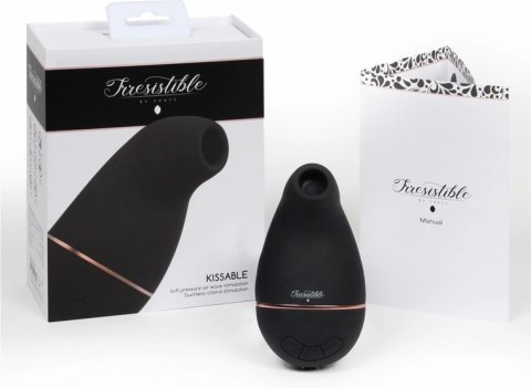 Shots Irresistible Kissable - Wibrator ssący wodoodporny, silikon medyczny