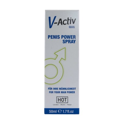 HOT V-Activ Men Power Spray dla mężczyzn z ekstraktem z miłorzębu 50 ml