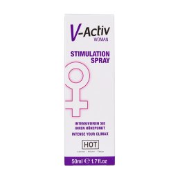 HOT V-Activ Spray dla kobiet stymulujący 50 ml aplikator higieniczny