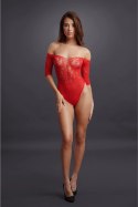 Le Desir Body z rękawami 3/4, koronkowy, otwarty kroj S/XL
