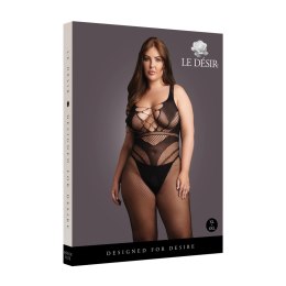 Le Desir Bodystocking Plus Size model z podkreślającymi liniami XL-4XL
