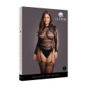Le Desir Bodystocking Plus Size z golfem i długim rękawem XL-4XL