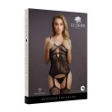 Le Desir Bodystocking Rhinestone siateczkowy jednoczęściowy One Size