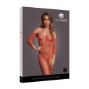 Le Desir Bodystocking długi rękaw koronka otwarty krok S-XL czarne
