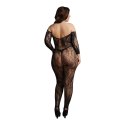 Le Desir Plus Size Bodystocking koronkowy z otwartą strefą XL-4XL