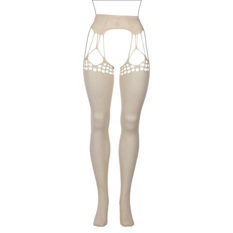 Le Desir Queen Size rajstopy kabaretka z paskami do pończoch czarne