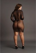 Le Desir Sukienka Plus Size z Siateczki Otwartym Dekoltem XXL-5XL