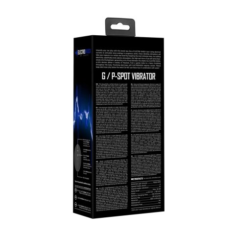 Shots ElectroShock G-Spot - wibrator z elektrostymulacją i pilotem, czarny