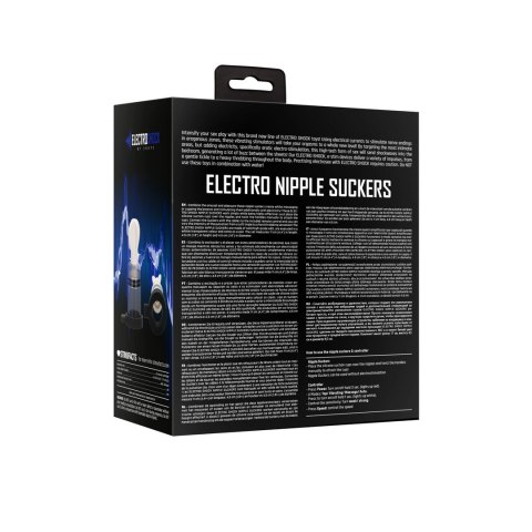 Shots ElectroShock - System stymulujący sutki z pilotem, biały