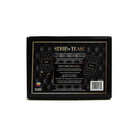 Adult Games Strip or Tease gra karciana z instrukcjami i akcesoriami
