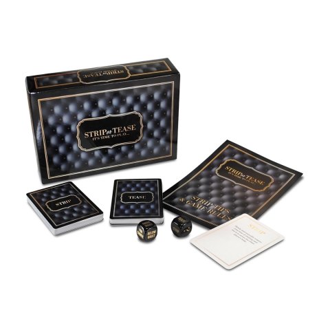 Adult Games Strip or Tease gra karciana z instrukcjami i akcesoriami