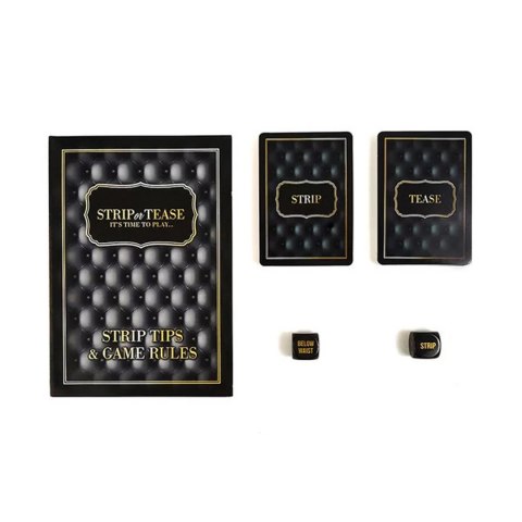 Adult Games Strip or Tease gra karciana z instrukcjami i akcesoriami