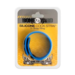 Boneyard Pasek Silikonowy z Regulacją - Uniwersalny, Czarny