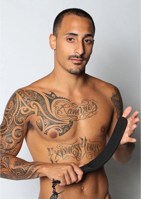 Boneyard Spank Paddle silikonowe elastyczne wiosło 37,5 cm czarne