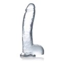 Curve Toys model Crystal z anatomiczną podstawą 25,5 cm przezroczysty