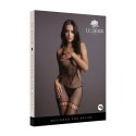 Le Desir Bodystocking S-XL z otwartymi bokami i dekoracyjnymi wycięciami