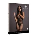 Le Desir Bodystocking koronkowy z pończochami kabaretkami S-XL