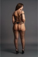 Le Desir Plus Size Bodystocking z kryjącą podszewką, rozmiar XXL-5XL