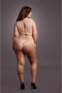 Le Desir Queen Size komplet top i figi siateczkowe XL-4XL czarny