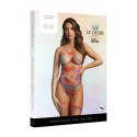 Le Desir Body siateczkowe z otwartym kroczem S-XL czarne ramiączka