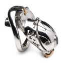 XR Brands Deluxe Locking Chastity Cage stal nierdzewna regulowana