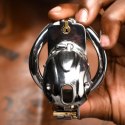 XR Brands Deluxe Locking Chastity Cage stal nierdzewna regulowana