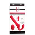 XR Brands Strap-On Unisex Wibrujący Model z Pilotem Bezprzewodowym