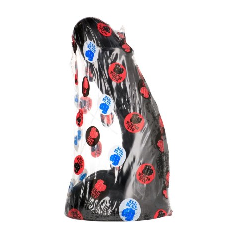 All Black Model 27 cm - Intensywnie Żłobiona Forma Anatomiczna, Czarna