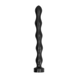 All Black Model 41 cm - Elastyczna sonda analna z kulistą strukturą