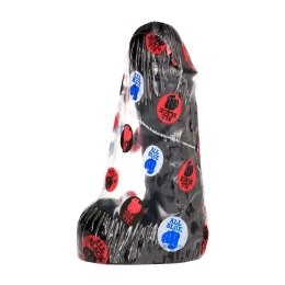 All Black Plug Model 19 cm - Anatomiczny Kształt z Rowkami