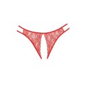 Allure Sweet Honey - koronkowe majtki z ozdobnym wycięciem, czarne