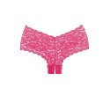 Coquette Candy Apple Allure szorty koronkowe z otwartym krojem czerwone