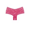 Coquette Candy Apple Allure szorty koronkowe z otwartym krojem czerwone