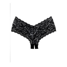 Leg Avenue Candy Apple Allure - koronkowe szorty bezkrokowe, czerwone
