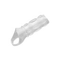 XR Brands Crystal Sleeve elastyczna osłona intymna TPR 11,4 cm przezroczysta