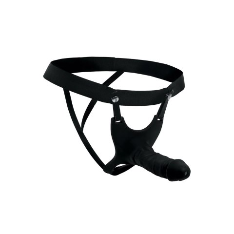 XR Brands Hollow Strap-On Silikonowy System z Paskiem, Jasny, 25 cm
