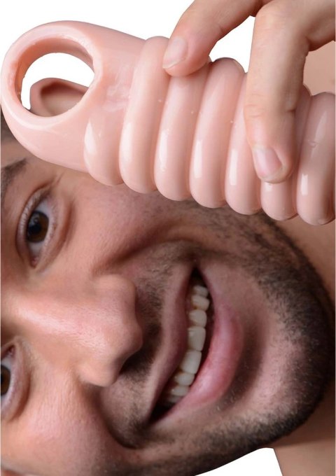 XR Brands Model z przestrzenną powłoką i paskiem, jasny TPR 5,75 cala