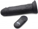 XR Brands Proste Wibrujące Zdalnie Sterowane Dildo IPX7 USB 21,6cm