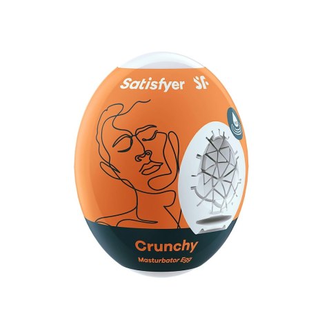 Satisfyer Eggcited Crunchy - elastyczne jajko intymne Hydro-Active TPE