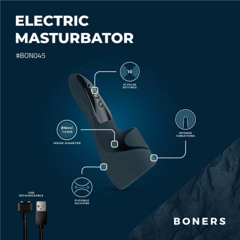 Boners Electric Blue - Intymna maszyna wibracyjna z otwartą konstrukcją