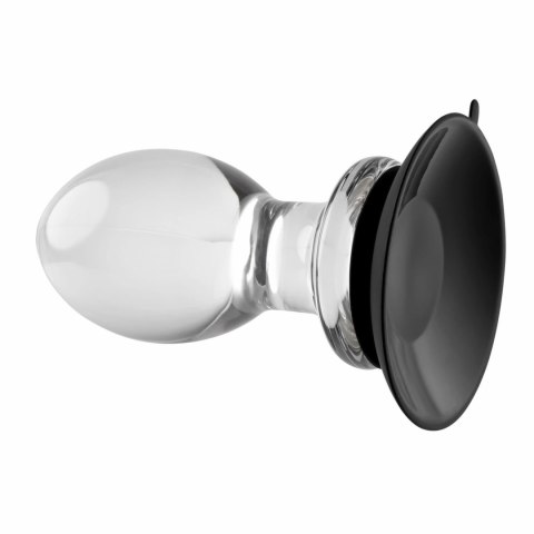 Evolved Crystal Ball Plug - korek anatomiczny z przyssawką, transparentny
