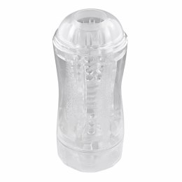 Evolved Double Fantasy - Przezroczysta maszyna intymna dwustronna z pierścieniem wibracyjnym