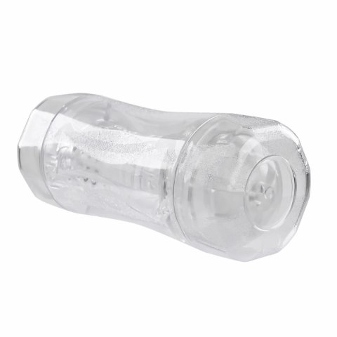 Evolved Double Fantasy - Przezroczysta maszyna intymna dwustronna z pierścieniem wibracyjnym