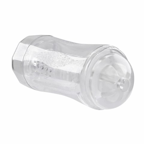 Evolved Double Fantasy - Przezroczysta maszyna intymna dwustronna z pierścieniem wibracyjnym