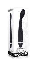 Evolved Skinny G-spot Vibrator Black - smukły model silikonowy 10 trybow
