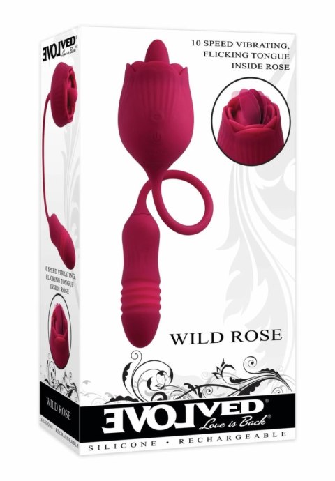 Evolved Wild Rose Red - wielofunkcyjny masażer z systemem podwojnej wibracji